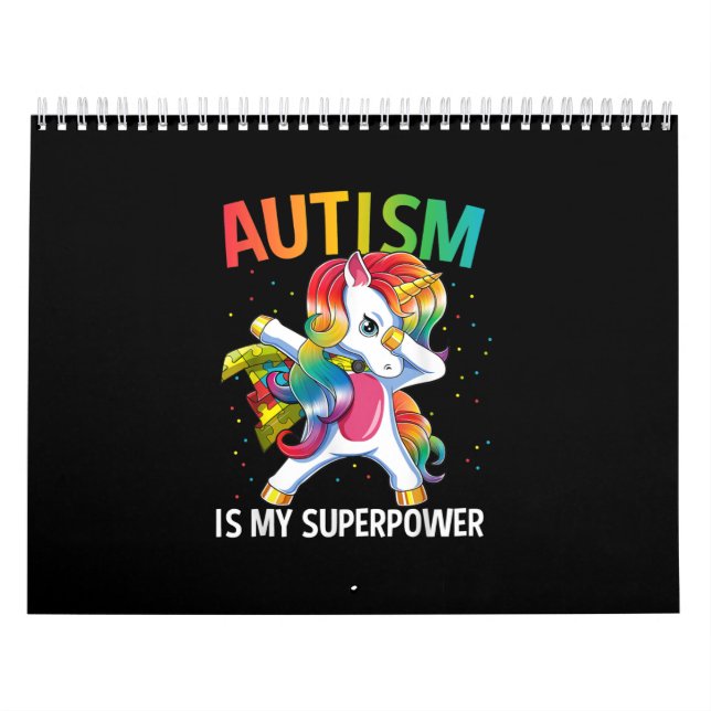 Autismus| Autismus ist mein Supermacht-Dabbing Uni Kalender (Titelbild)