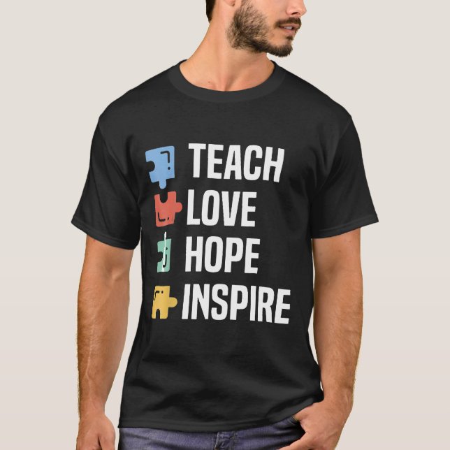 Autismus-Autismus Lehrer Special Ed Unterricht Lie T-Shirt (Vorderseite)