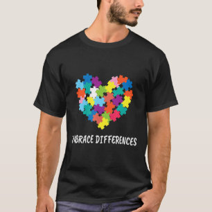 Autismus-Autismus Umarme Unterschiede Autistisches T-Shirt