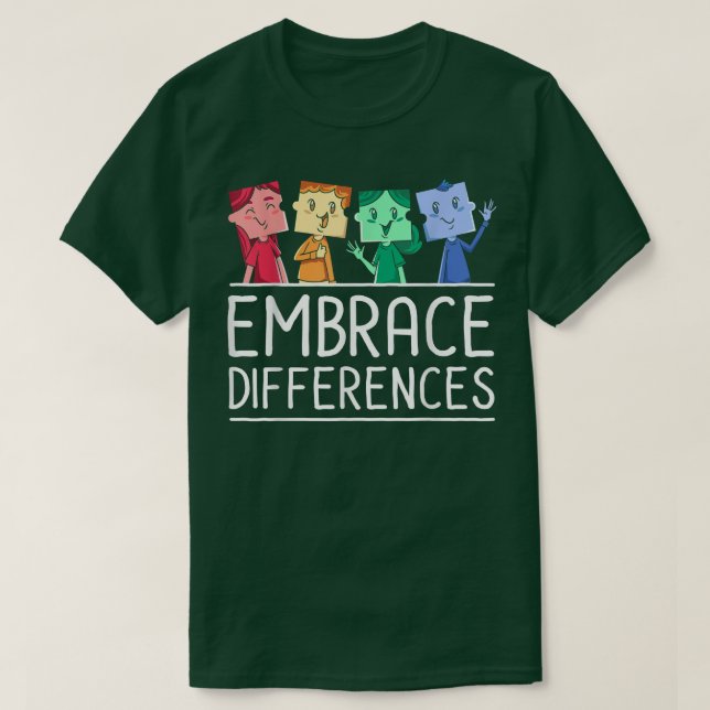 Autismus Autistic Asperger Syndrom Aspie Puzzle Au T-Shirt (Design vorne)
