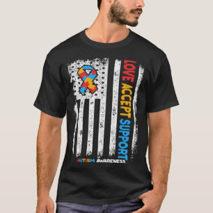 Autismus Autistische Liebe Akzeptanz Unterstützung T-Shirt