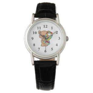 Autismus Awareness Bär Armbanduhr