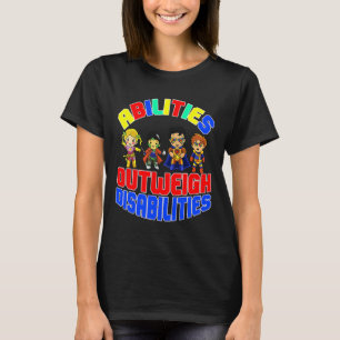 Autismus Awareness Boy Abilities überwiegen Behind T-Shirt
