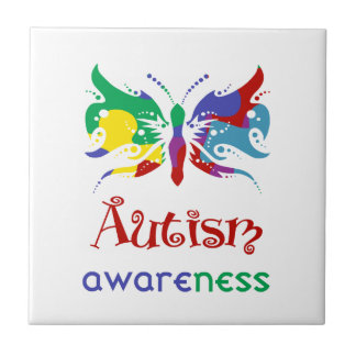 Autismus Awareness Butterfly Fliese
