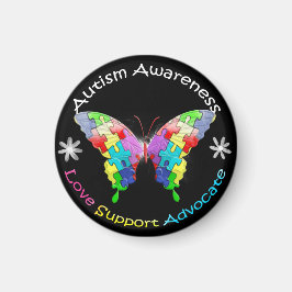Autismus Awareness Butterfly Magnet