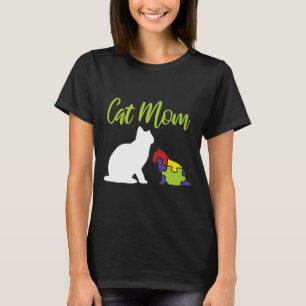 Autismus Awareness Cat Aspergers Mama Down Syndrom T-Shirt