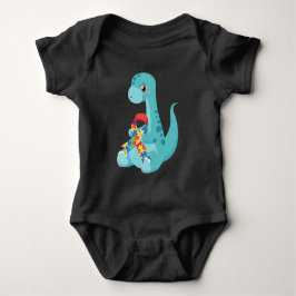 Autismus Awareness Dinosaurier Baby Strampler