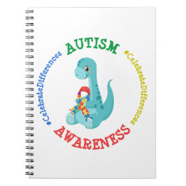 Autismus Awareness Dinosaurier Notizblock