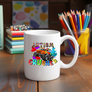 Autismus Awareness Dump Truck Tasse