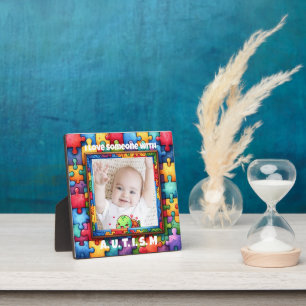 Autismus Awareness-Gift Fotoplatte