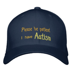 Autismus Awareness Hat mit Namen und Telefon auf d Bestickte Baseballkappe