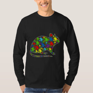 Autismus Awareness Niedlich Rat Puzzle Piece Anima T-Shirt