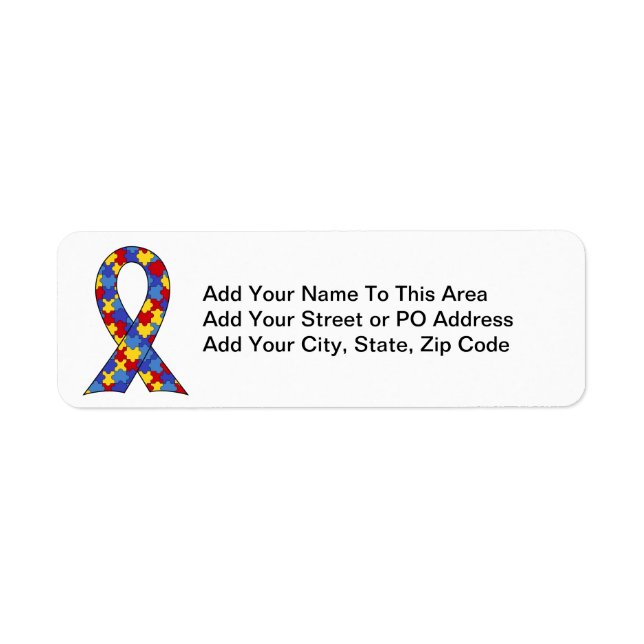 Autismus Awareness Ribbon (Vorne)
