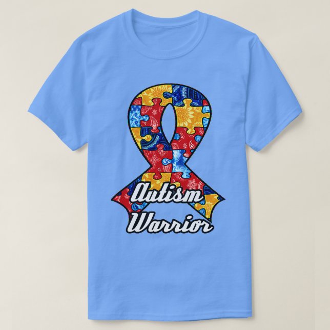 Autismus Awareness Ribbon T-Shirt (Design vorne)