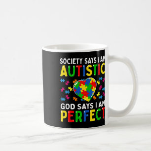 Autismus Awareness Society sagt Im Autistic God Kaffeetasse
