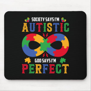 Autismus Awareness Society sagt Im Autistic God Mousepad
