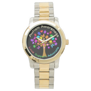 Autismus Awareness Tree Armbanduhr