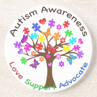 Autismus Awareness Tree Getränkeuntersetzer