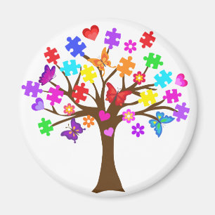 Autismus Awareness Tree Magnet
