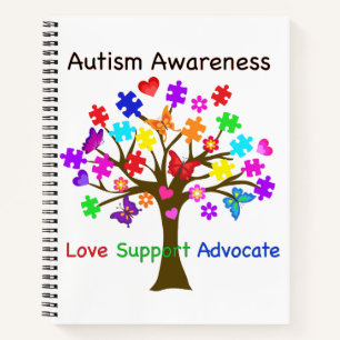 Autismus Awareness Tree Notizbuch