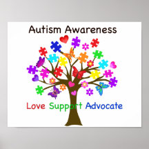 Autismus Awareness Tree