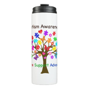 Autismus Awareness Tree Thermosbecher