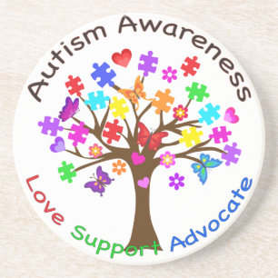 Autismus Awareness Tree Untersetzer