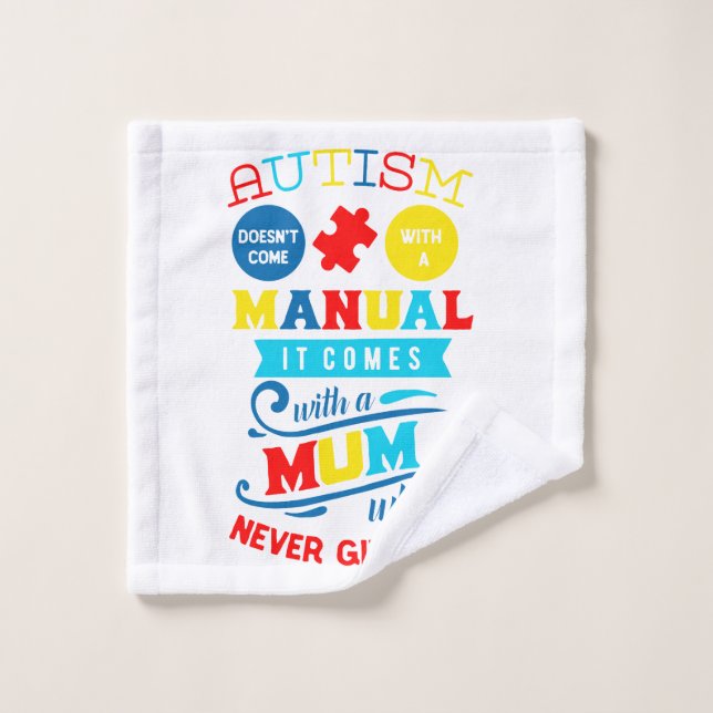 Autismus Awareness Wash Tuch (Waschlappen)