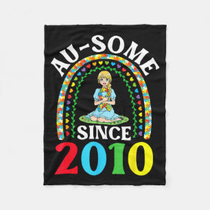 Autismus Awesome Ausome Seit 2010 Glücklicher 16. Fleecedecke