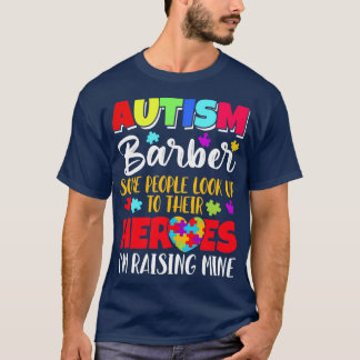 Autismus Barber einige Menschen schauen auf ihre H T-Shirt