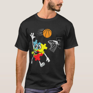 Autismus Basketball Autismus Warrior Basketball Sp T-Shirt