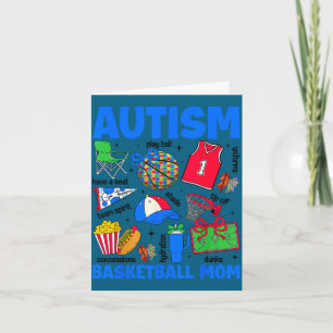 Autismus Basketball Mama autism awareness Karte
