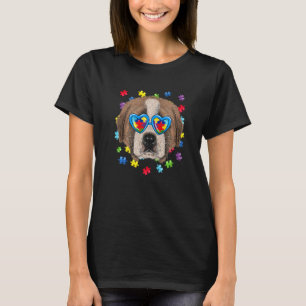 Autismus Bernard Hund Puzzle Sonnenbrille Jungen K T-Shirt