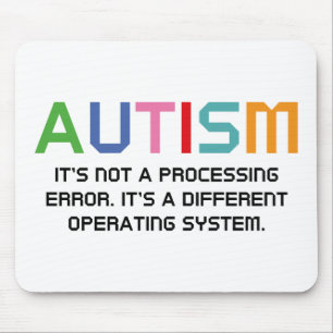 Autismus Betriebssystem Mousepad