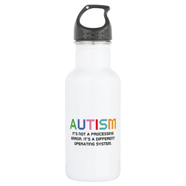 Autismus-Betriebssystem Trinkflasche (Vorderseite)
