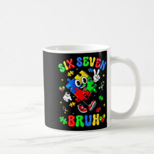 Autismus-Bewusstsein 67 sechs sieben bruh Puzzle J Kaffeetasse