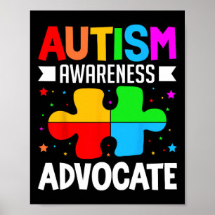 Autismus Bewusstsein Advocation Autistic Awareness Poster