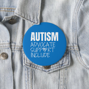 Autismus Bewusstsein. Advokat.support.include. But Button