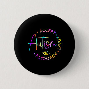 Autismus Bewusstsein Akzeptanz Adapt Advocate Auti Button