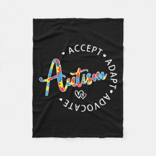 Autismus Bewusstsein Akzeptanz Adapt Advocate Auti Fleecedecke