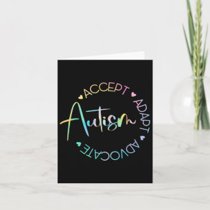 Autismus Bewusstsein Akzeptanz Adapt Advocate Auti Karte