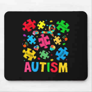 Autismus Bewusstsein Akzeptanz Adapt Advocate Auti Mousepad