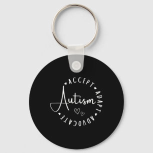 Autismus Bewusstsein Akzeptanz Adaption Advocate v Schlüsselanhänger