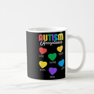 Autismus Bewusstsein Akzeptanz Herz Männer Frauen Kaffeetasse