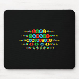 Autismus Bewusstsein Akzeptanz Liebe verstehen Fre Mousepad