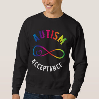 Autismus-Bewusstsein Akzeptanz Rot Statt Rätsel-Mu Sweatshirt
