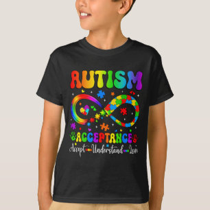 Autismus-Bewusstsein-Akzeptanz-Shirt-Unendlichkeit T-Shirt