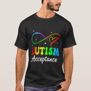 Autismus Bewusstsein Akzeptanz Unendlichkeit Symbo T-Shirt