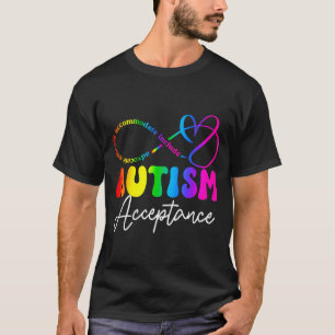 Autismus-Bewusstsein-Akzeptanz-Unendlichkeitssymbo T-Shirt