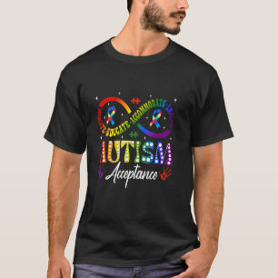Autismus-Bewusstsein Akzeptanz Unendlichkeitssymbo T-Shirt